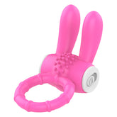 BDStyle Rabbit Ear Multi Functions Vibrating Cock Ring Vibrating Cock Rings